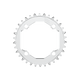 Title CR1 104 BCD Chainring Chrome HG12 front