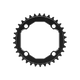 Title CR1 104 BCD Chainring Black HG12 front