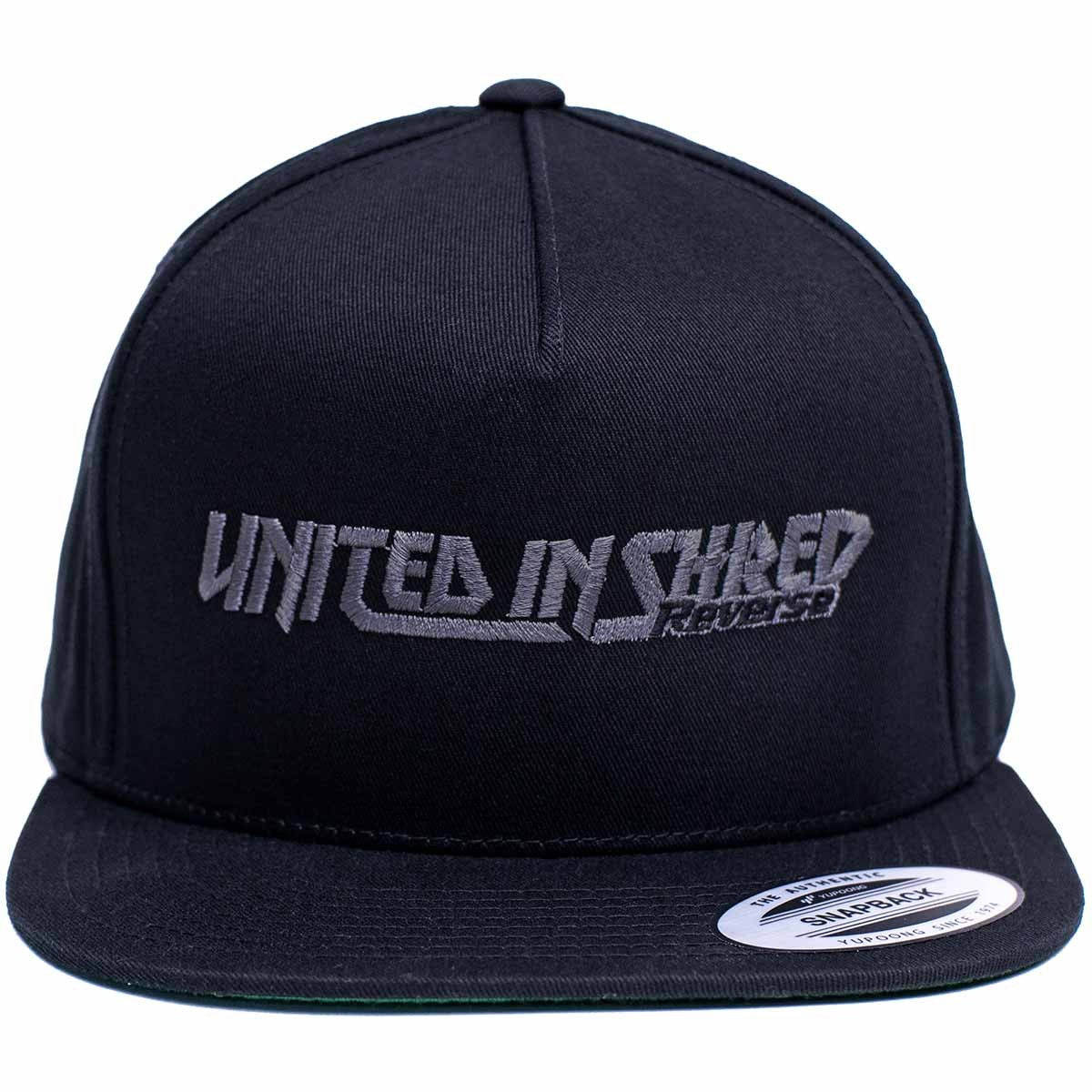 Snapback Cap United in Shred (Stick) black/grey