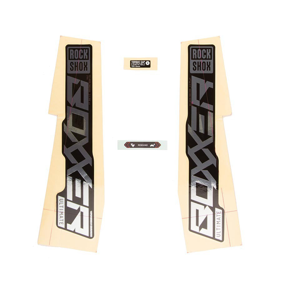 RockShox Decal - Boxxer ULT Polar/Black Fork Decals