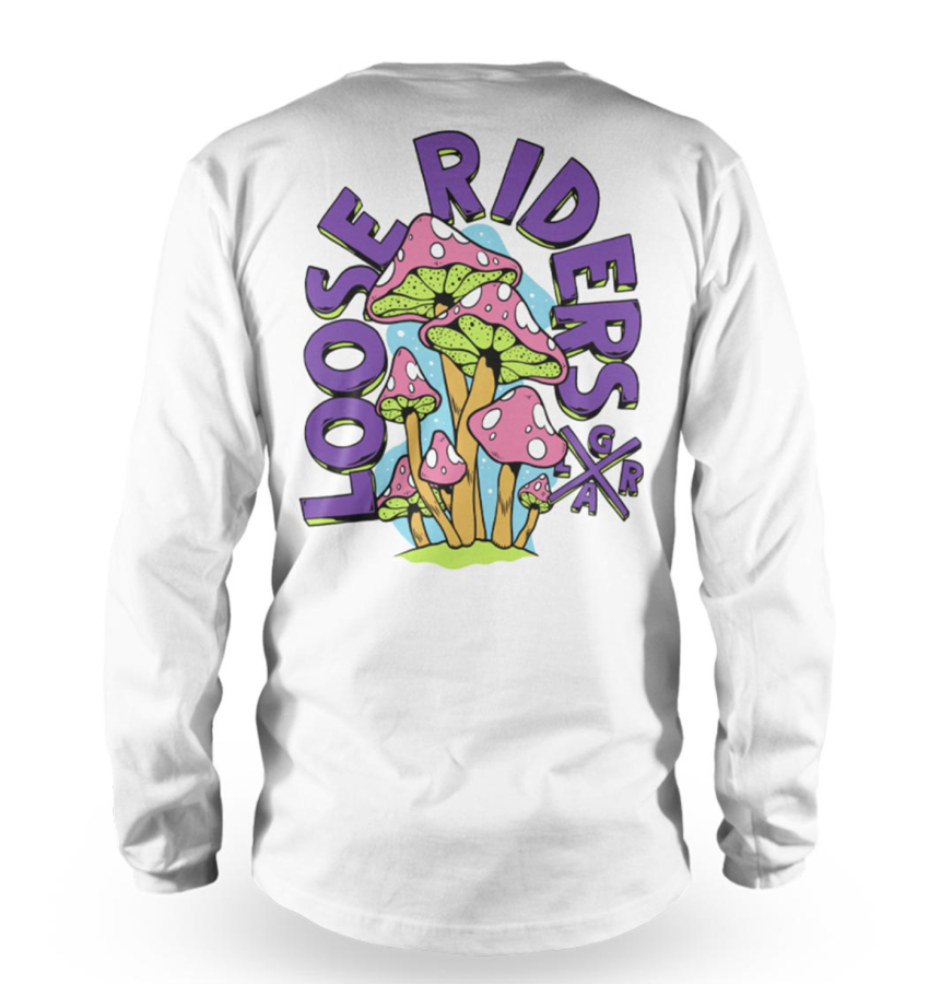 LR Mens Tech LS Jersey Shrooms White
