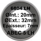 SGM Bearing - A5 Bearing | 6804 LH 20x32x7