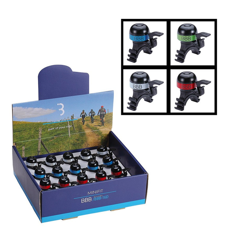 BBB Cycling BBB-16D MiniFit Display Box Bells and Horns