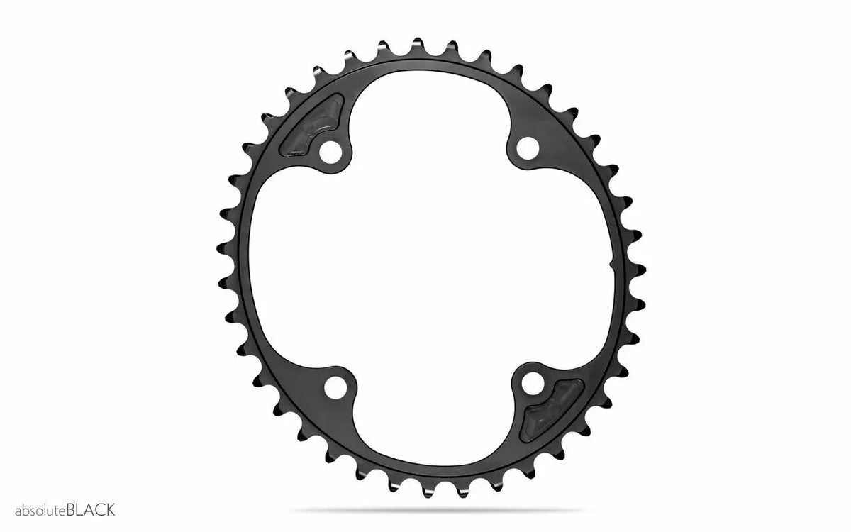 Plateau Campagnolo Absolute Black Oval Premium 4 boulons 11/12 vitesses