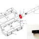 2xREVERSE Axle Stop Rubber for Escape Pedal