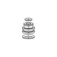 RockShox Sealhead 32mm Debonair Black Air Spring Parts
