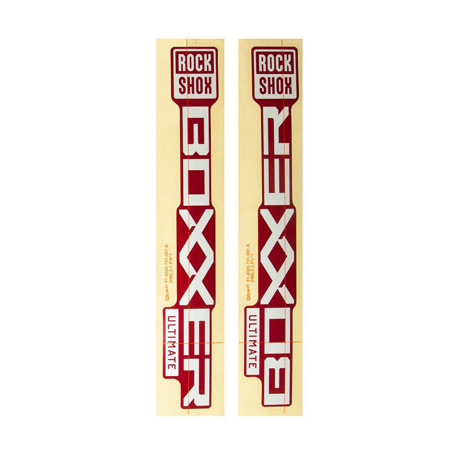 RockShox Boxxer Ult D1 Decal Kit Fork Decals
