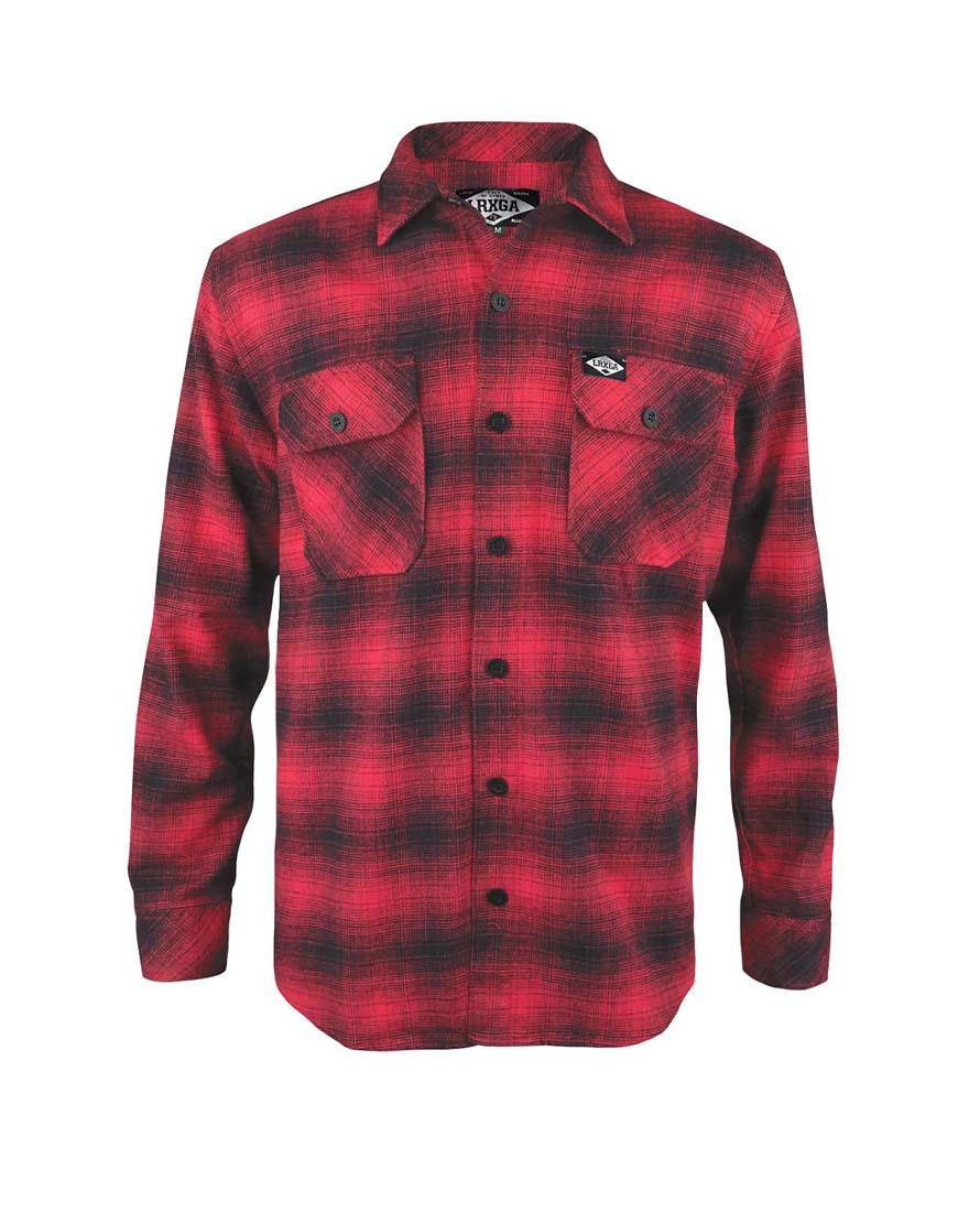LR Mens Flannel Shirt Red