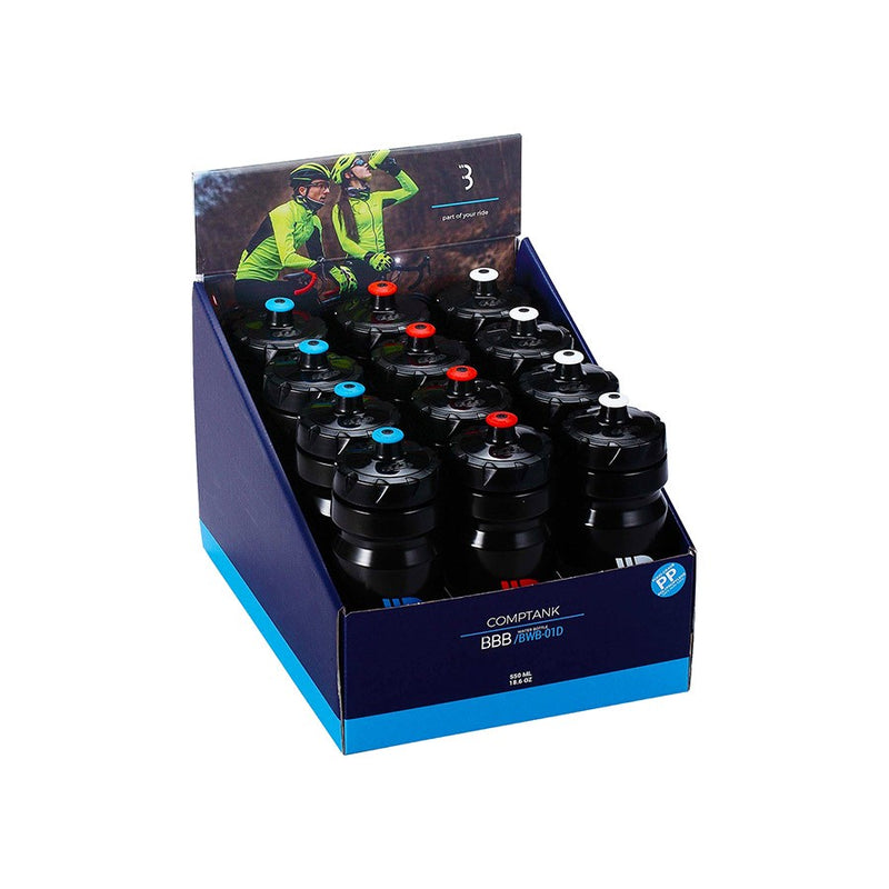 BBB Cycling BWB-01D CompTank 550 Display Water Bottles
