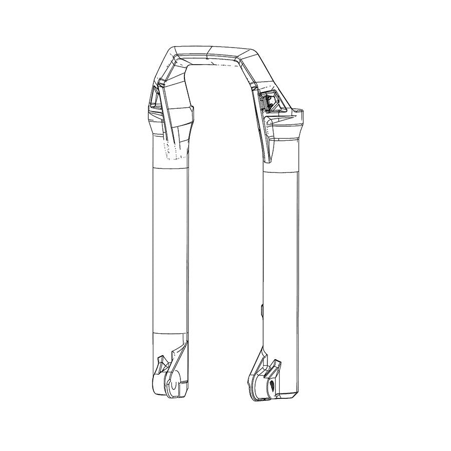 RockShox Lower Leg - ZEB Gray Fork Lowers