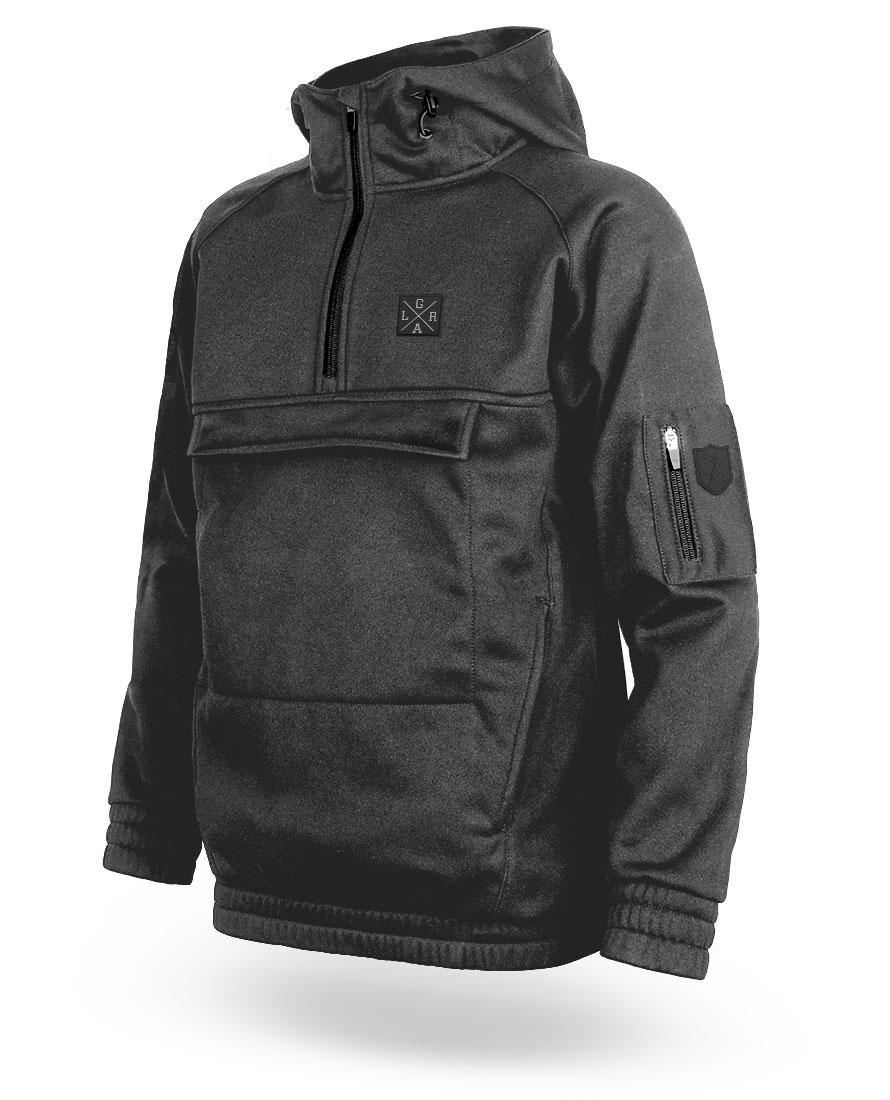 LR Mens C/s Blacklabel Technical Fleece Black