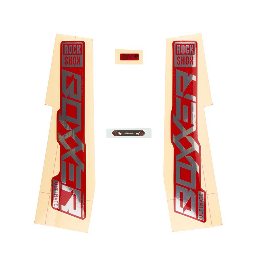 RockShox Decal - Boxxer ULT Polar/Red Fork Decals