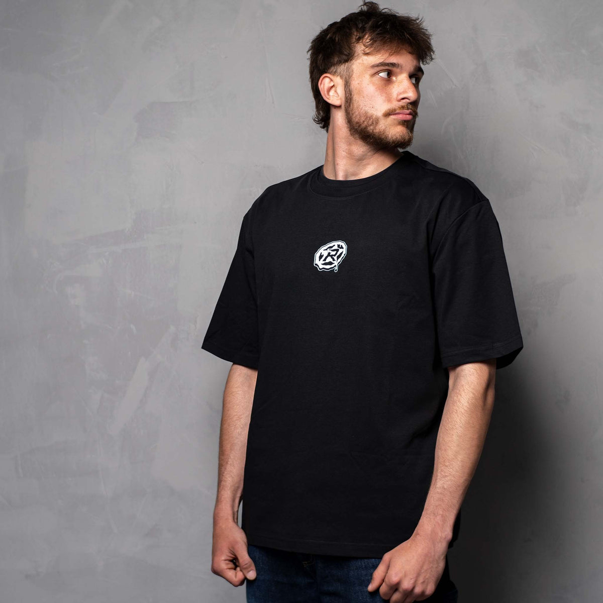 T-Shirt Tape Design Black/Green (S)