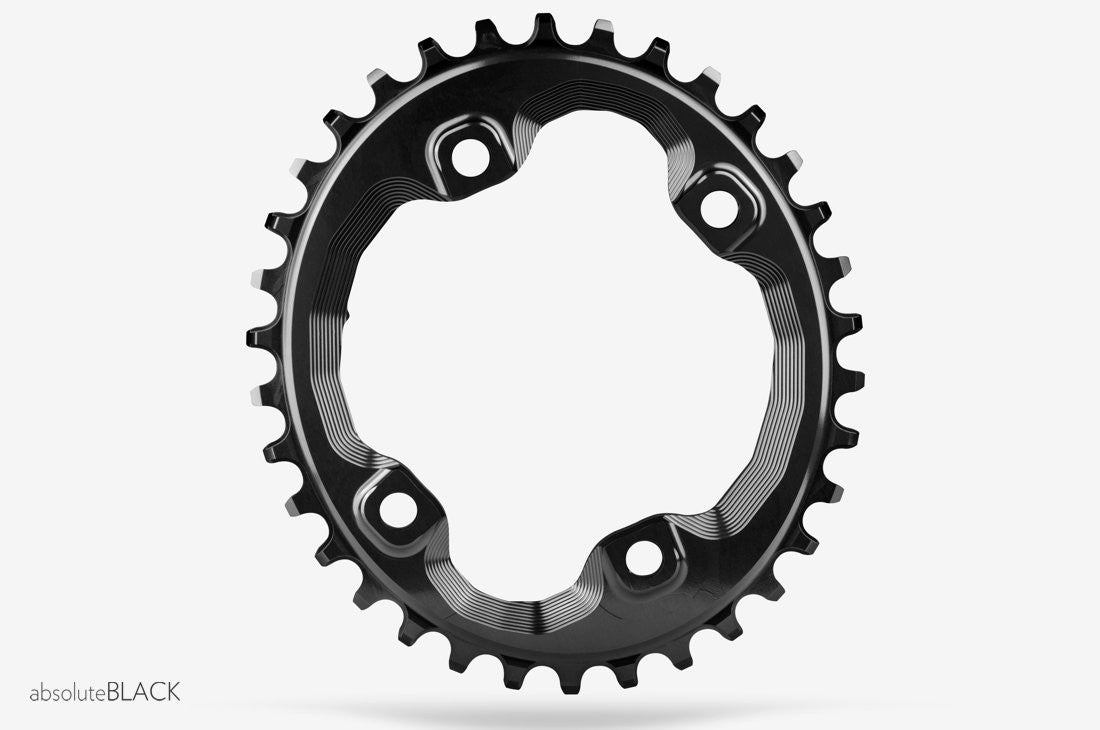 Absolute Black OVAL XT M8000/MT700 assymetrical chainring N/W