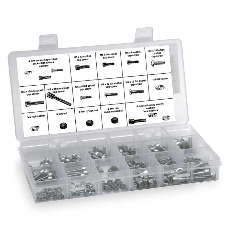 Wheels Manufacturing 4, 5, 6mm Stainless Steel Fastener Kit Bottle and Cage Parts and Accessories