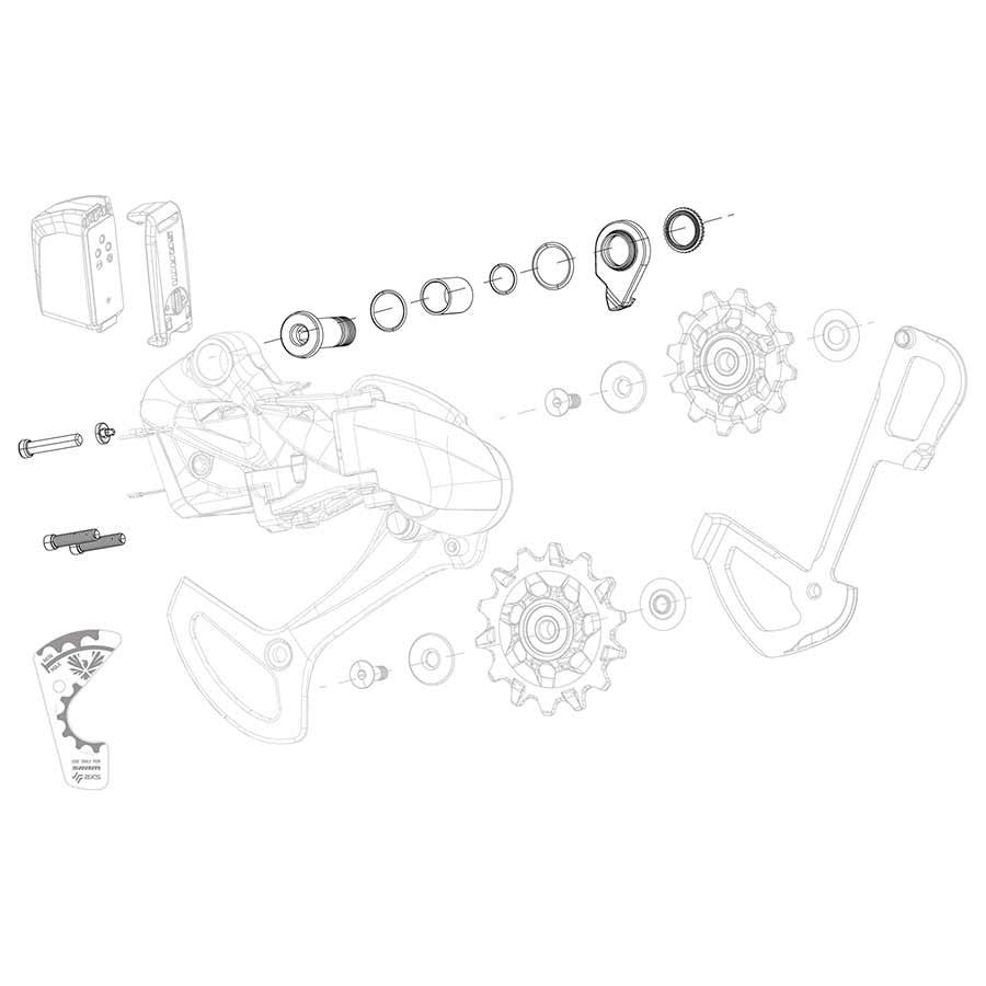 SRAM XX1 Eagle AXS Bolt and Screw Kit