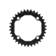 Title CR1 104 BCD Chainring Black front