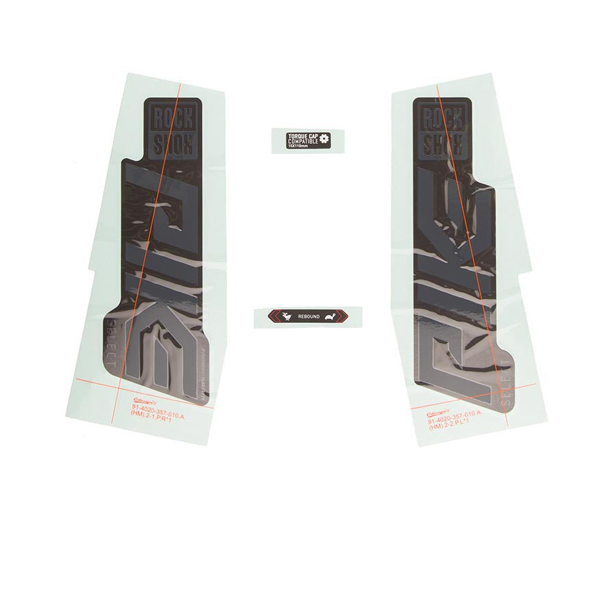 RockShox Decal - Pike SEL Grey/Black Fork Decals