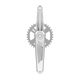 Title CR1 Crank Arms Chrome 165mm