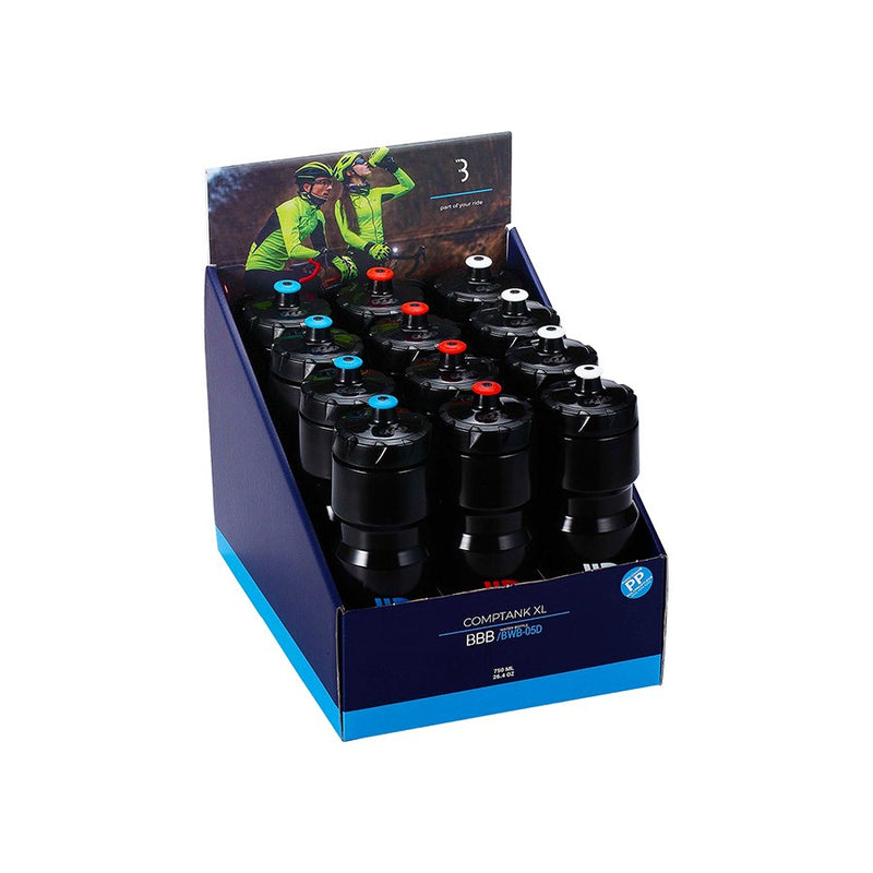 BBB Cycling BWB-05D CompTank 750 Display Water Bottles