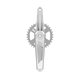 Title CR1 Crank Arms Chrome 155mm