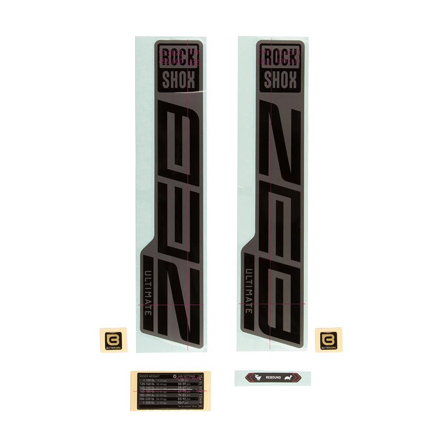 RockShox ZEB Ultimate FA Decal Kit Fork Decals