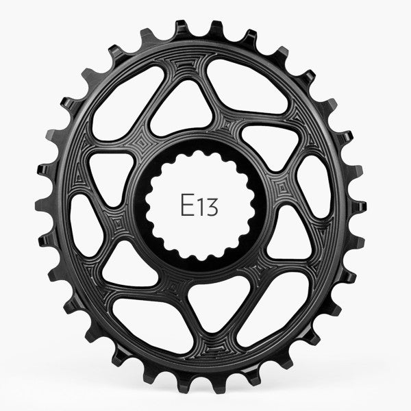 Absolute Black OVAL E13 chainring N/W