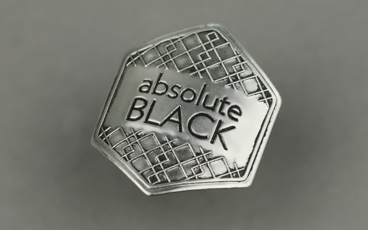 Absolute black Metal Sticker